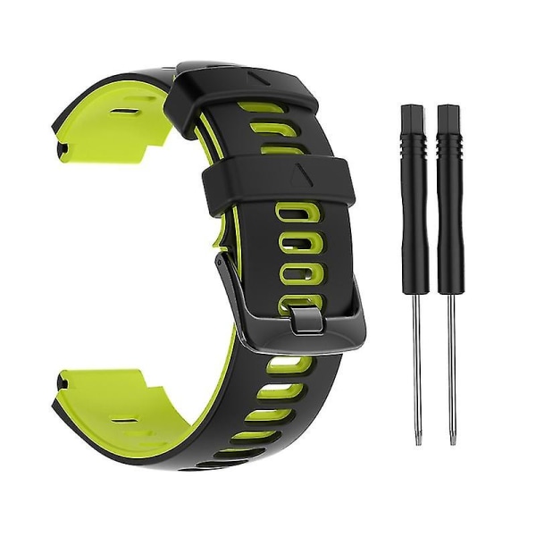 Garmin-approach S20/s6 Smart Watch Band Mjukt silikonarmband Black green