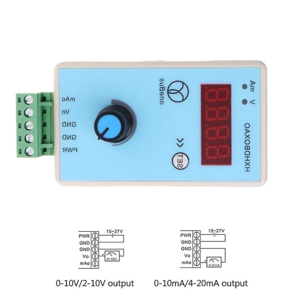Håndholdt 0-10v/2-10v 0-20ma/4-20ma Signalgenerator Justerbar Strømspænding Analog Simulator Sig
