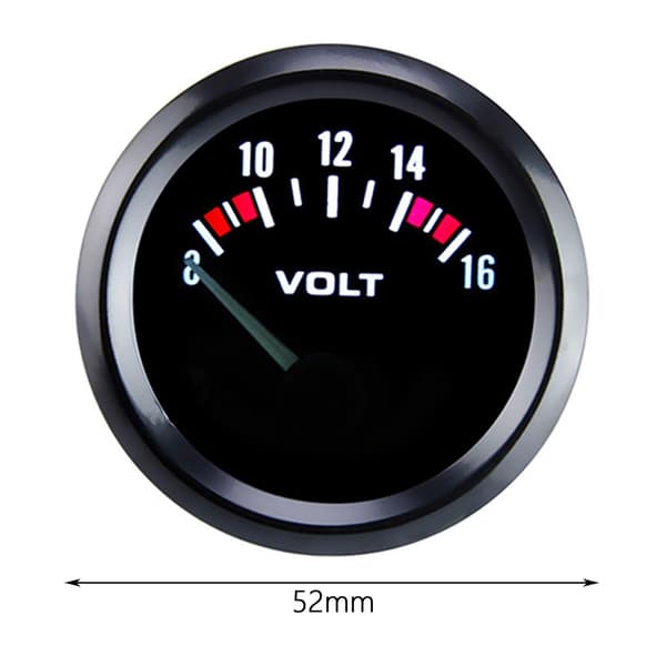 Bil Voltmeter Høy Ytelse Elektronisk Voltmeter For Lastebil Båt Bil
