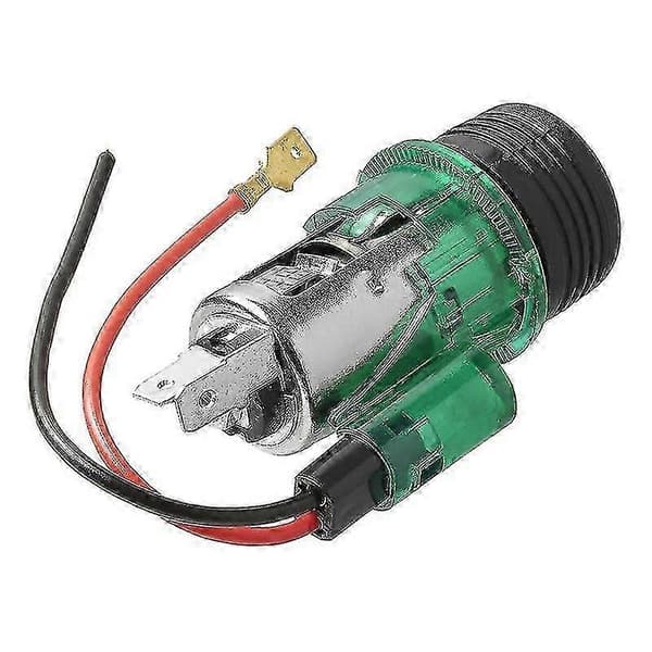 Cigartænder indbygningsstik med belysning 12V/24V