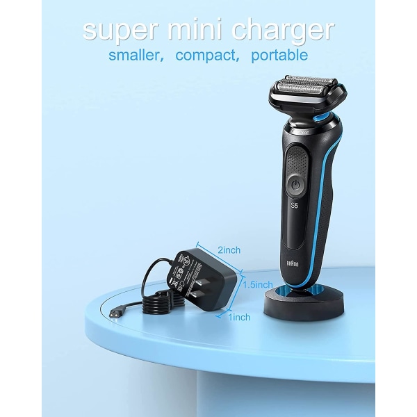 Braun Barbermaskin Lader 12v Strømledning Egnet For Braun Series 7 9 3 5 1 Xt5 Elektrisk Barbermaskin Internasjonal Standard Plugg - Jxlgv