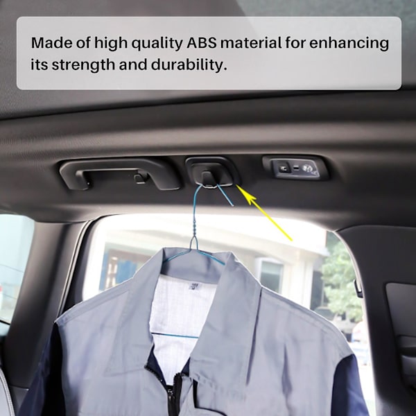 2 kpl Auton Musta Abs Sisäkaton Koukut Vaatteiden Ripustuskoukut Trimmi Volvo V90 S90 Xc40 Xc60 Xc90 20