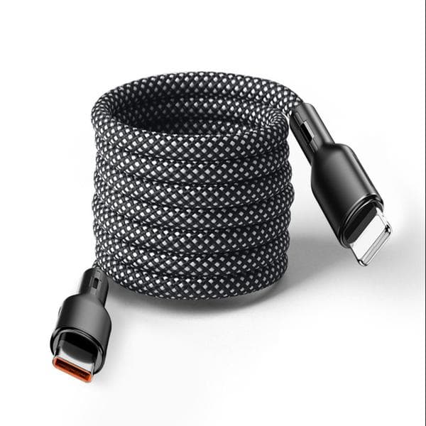 MagnoLoop – Smart Magnetisk Ladekabel Sort Sort Sort Black USB _x0013_ USB-C