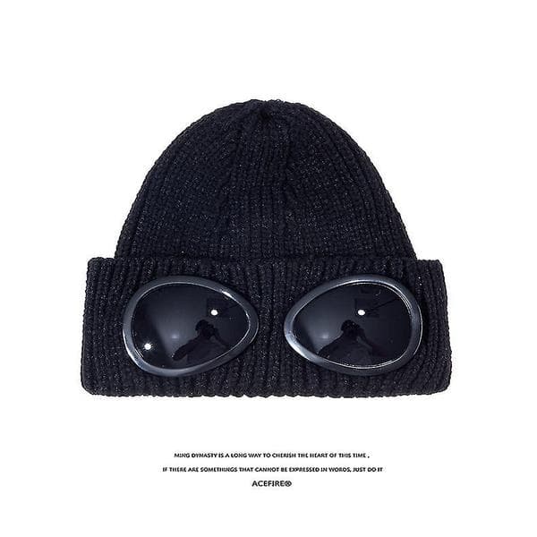 2024 016a Lett bomullssticklue med briller black