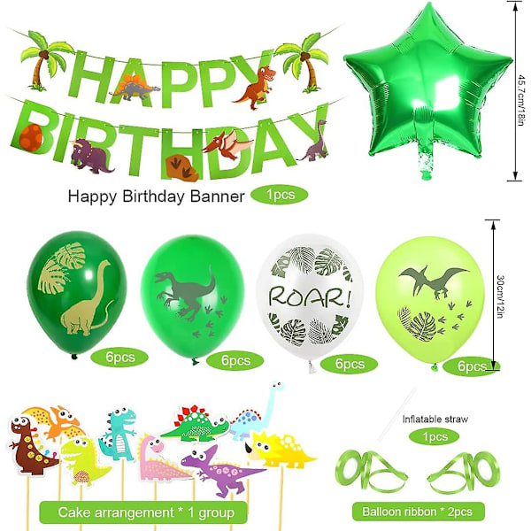 Ballong Födelsedag, 3 Års Födelsedagsdekoration, Ballong 3 Födelsedag, Födelsedagsdekoration Pojke 3 Dinosaurie, Dino Ballong 3 Födelsedag, 3 Års Födelsedagsdekoration,
