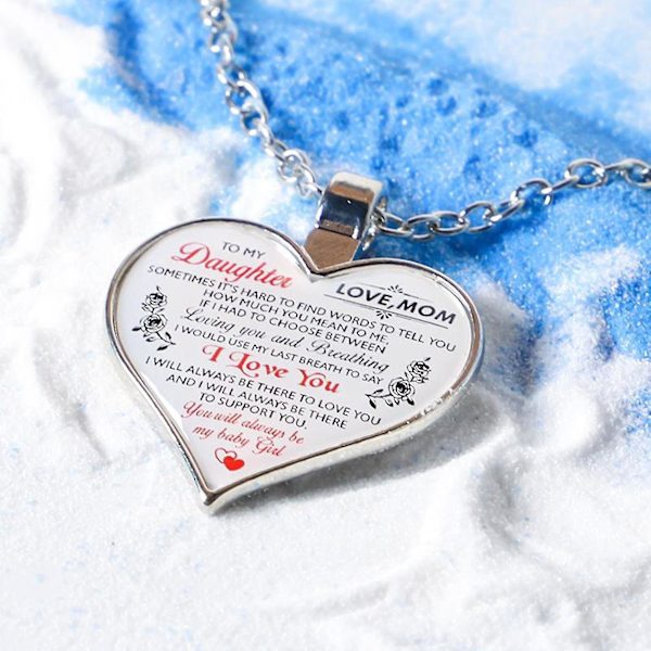 Påskpresenter till tonårstjejer, dottergåvor från mamma pappa till min dotter halsband, inspirerande födelsedagspresenter till henne dotterdotter