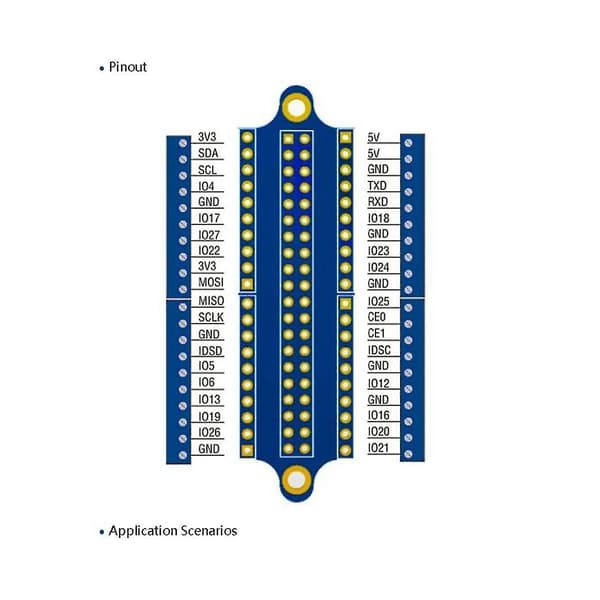 Terminal Breakout Board Gpio Utvidelseskort Terminal Breakout Board Kompatibel 4b/3b+/3b/2b/1b+/zero/zero