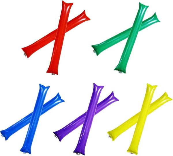 Bam Bam Thunder Sticks, heiautstyr, Oppblåsbare lydmakere, 100 stk