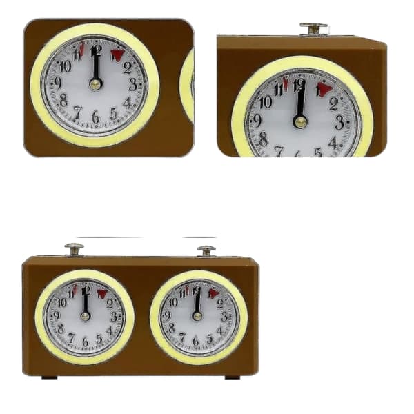 REMAKE Mekanisk schackklocka analog för schackspel Timer Klockor Timer Inga batterier behövs