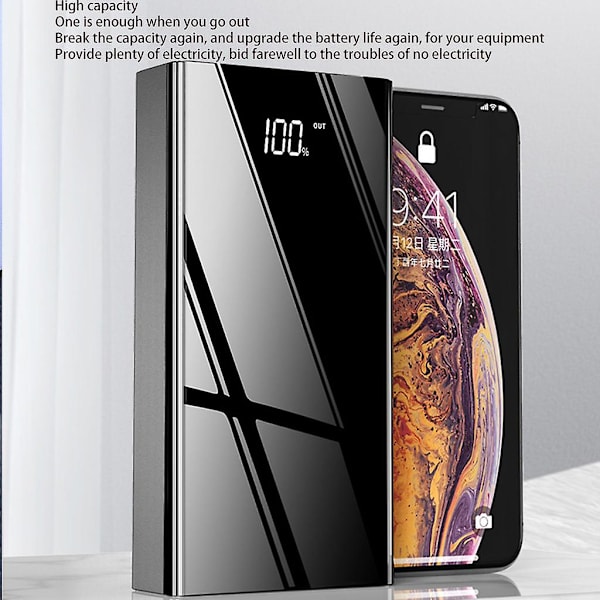 Extern Batteriladdare USB Powerbank 40000mah Power Bank LED-Display