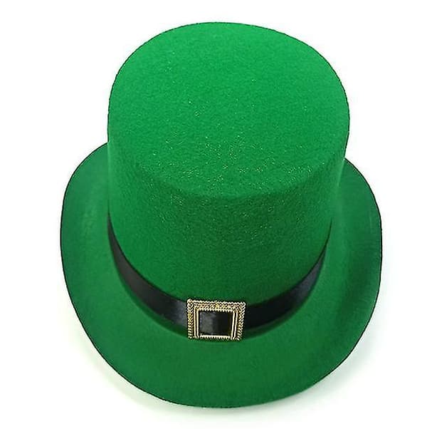 Pyhän Patrickin päivän Leprechaun-hattu metallisella soljella