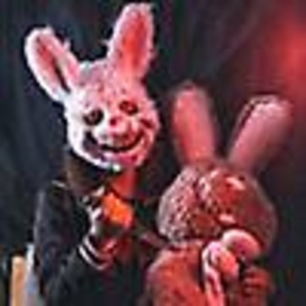 Scary Masks - Halloween Creepy Bunny Mask - Killer Bunny Mask - Spooky Mask - Halloween-asu, päivitetty versio