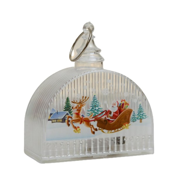 Joulutarjous Valaistu joulukoristeen paristo sisältää kirkkaat led-valot ripustettavat lyhdyt joulukuusen riipus romaani rekvisiittavalo joulujuhliin