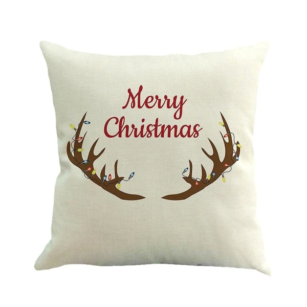 Julklappar Kampanj Jul Bomull Case Kuddfodral Kuddfodral Hemsoffa Cover