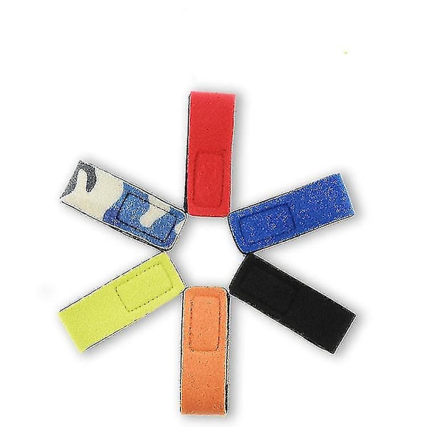 6 stk. fiskestangsstrop justerbar stangstrop fast magisk strop elastisk strop holder stang elastisk strop til fiskestangsrør fiskeri