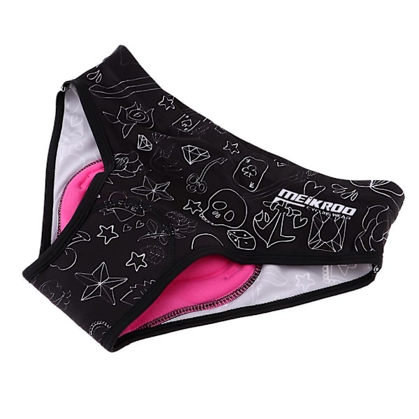 Cykelcykel för dam Cykelunderkläder Shorts Shorts 3d Gel Vadderade byxor L