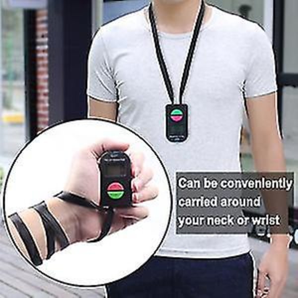 2 stk Elektronisk Teller, Digital Håndteller Elektronisk Manuell Klikker Med Lanyard Legg Til Trekk Fra Modell