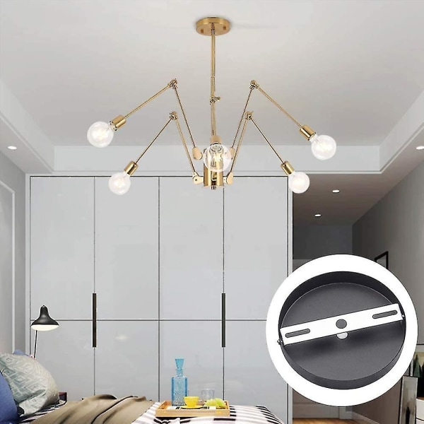 4 stk Takarmatur Brakett 105mm Pendellys Tilbehør Taklysekrone Taklys Baseplate Taklampe Plater Plateholdere Og Acc