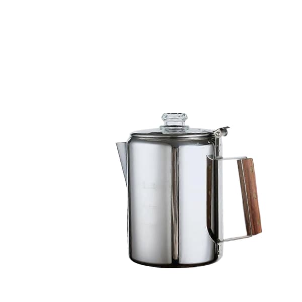 Kaffe Perkolator til Komfur til Camping, Perkolator Kaffekande Rustfrit Stål Kaffemaskine Camping.pa