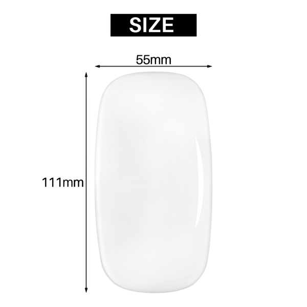 Trådløs Bluetooth Magic Mouse, Stille Datamus, Slank Ergonomisk Mus for PC, Apple Macbook