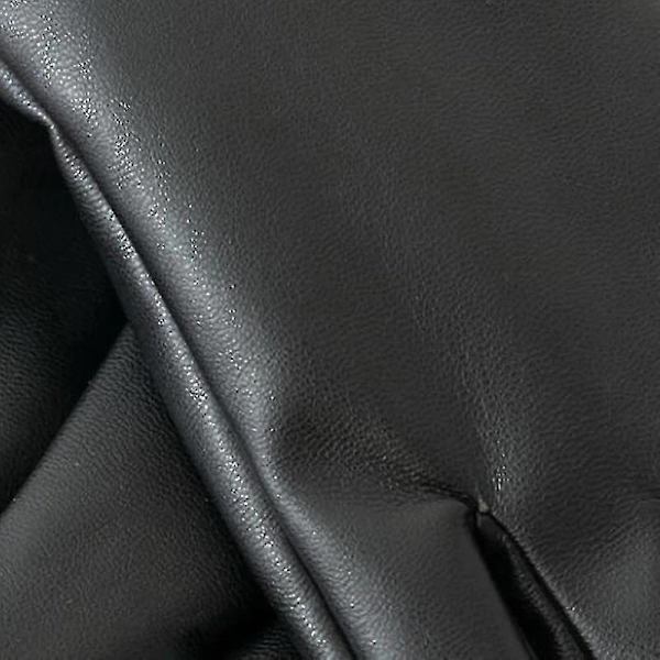 Mode Perle Plus Fløjl Pu Læder Handsker Dame Vinter Tykke Fuld Finger Ride Varme Punk Touch