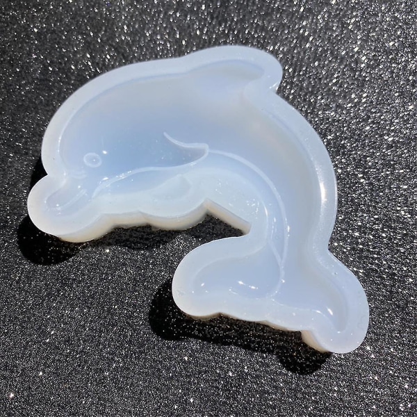 Krystal Epoxyharpiksform Delfinvedhængstøbning Silikoneform Gør-det-selv-håndværk Smykkefremstillingsværktøj