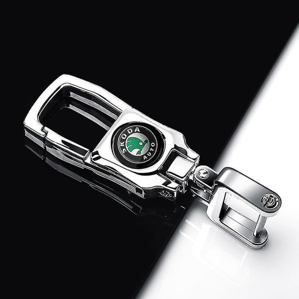 Skoda metall bilnyckelringar ersättning med logotyp,skoda bilnyckelring,nyckelring för män,nyckelringstillbehör,familjepresent