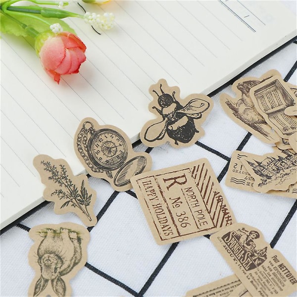 46stk All Things In The World Etikettklistremerker Diy Diary Album Decor Stickers