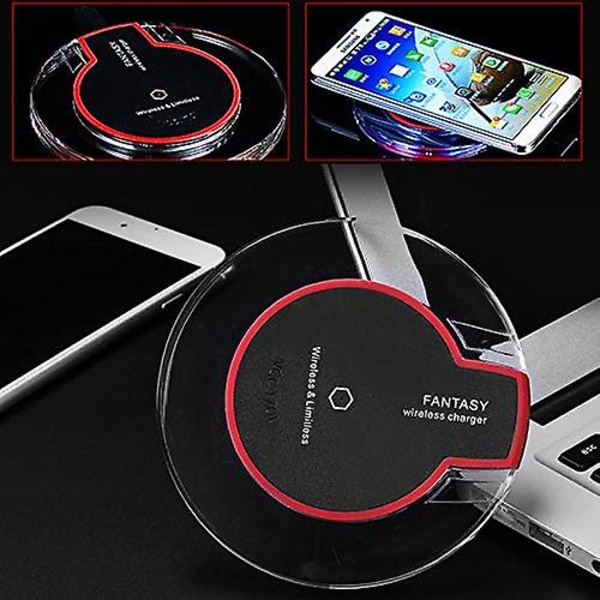 2 stk. Qi Trådløs Lader, Qi Bærbar Universell Trådløs Ladeplate Kompatibel Med Apple Iphone X/iphone 8/8 Plus, Android/samsung Galaxy Note 8/nei