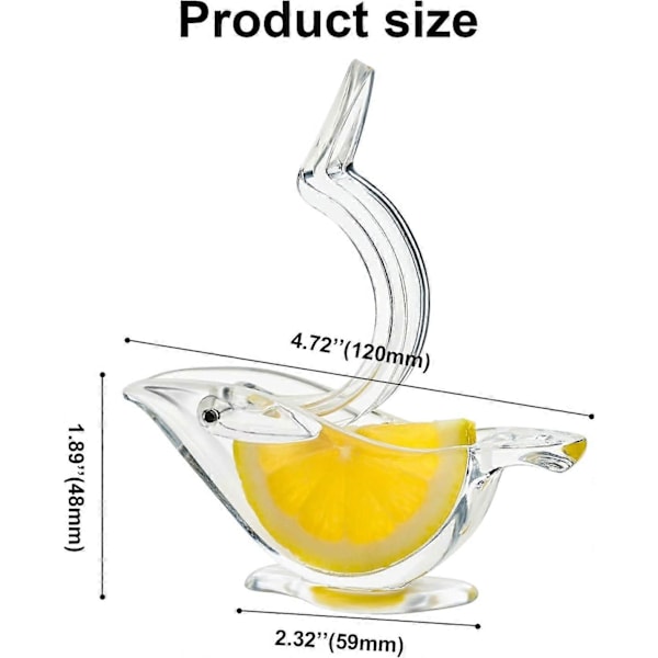 Fugle Citronpresser, Citronpresser Akryl Manuel Saft Limepresser Fugleform Citron Skive Kilepresser,-4