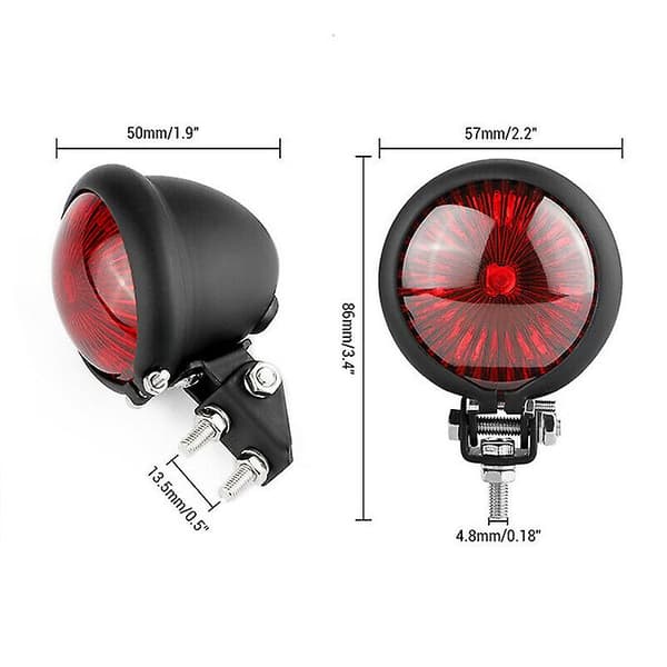 Motorsykkel LED Baklys Bremslys LED Baklys For Chopper Cafe Chrome