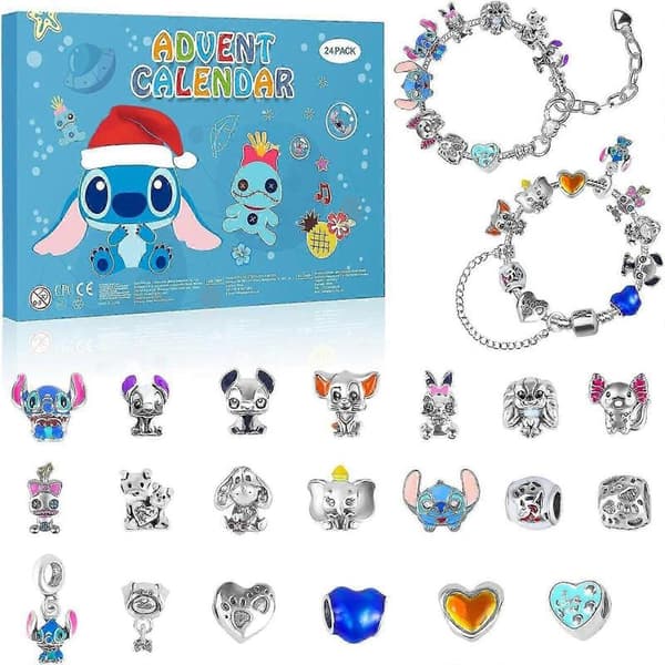 2025 Julkalender Smycken Papperslåda Presentförpackning Jul Halloween Present 24-luckors Blind Box Armband Presentförpackning