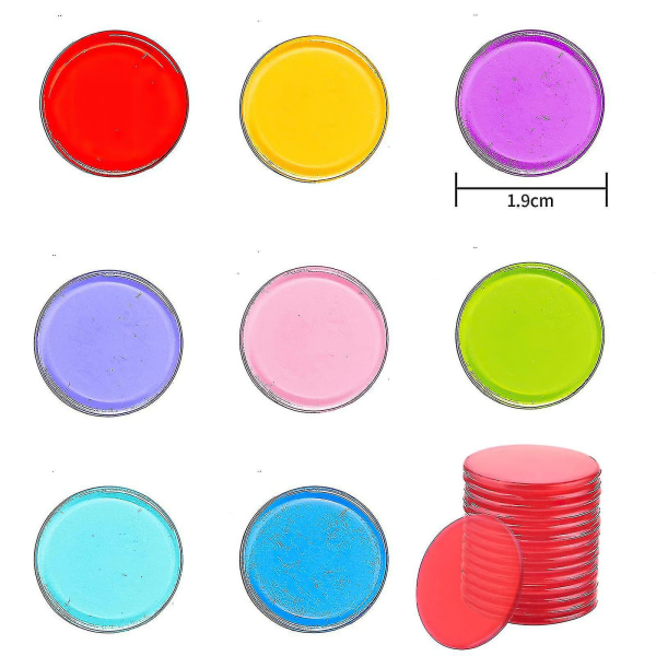 Counter Bingo Chips, 300 stk Plast tællemarkører til matematik eller spil (flerfarvet)