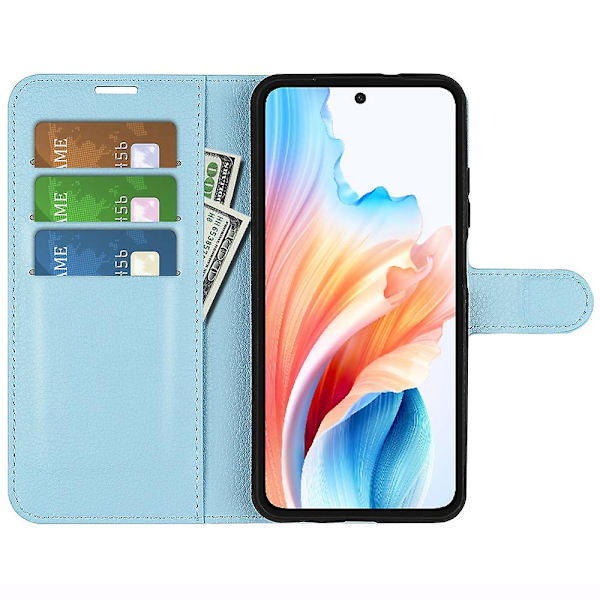 For Oppo A79 5G Deksel Magnetisk Litchi Tekstur Mobiltelefondeksel med Lommebok og Stativ