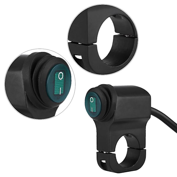 Motorsykkel På/Av Bryter, 22mm Styre Bryter, Motorsykkel Frontlysbryter, Tåkelys Bryter, Motorsykkel Bryter