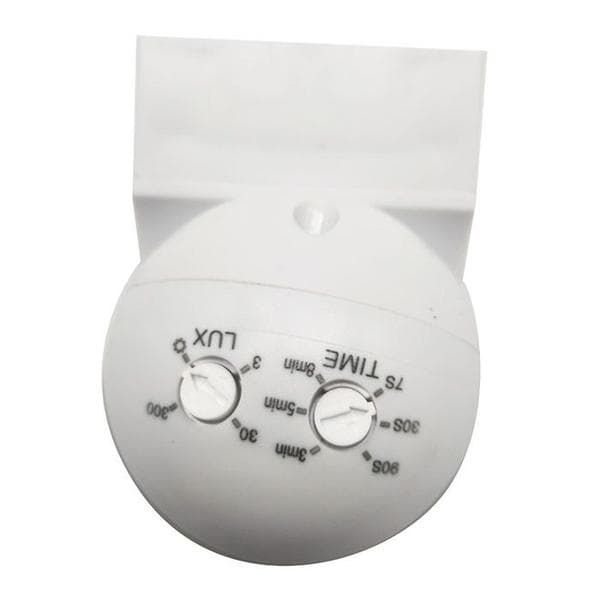 Utomhus Rörelsedetektor IP44, Ytmonterad, Programmerbar, Infraröd Sensor, Räckvidd 15m/180°, LED-kompatibel