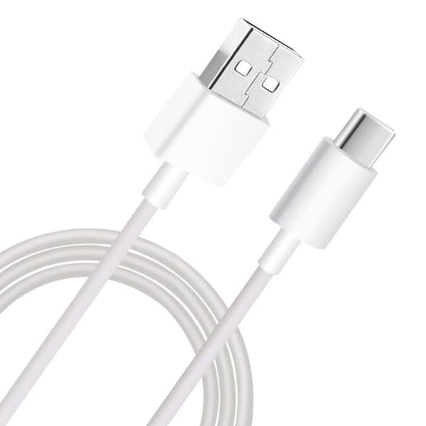 5-pak 1M Type-C Ladekabel/Ladeledning Hvid