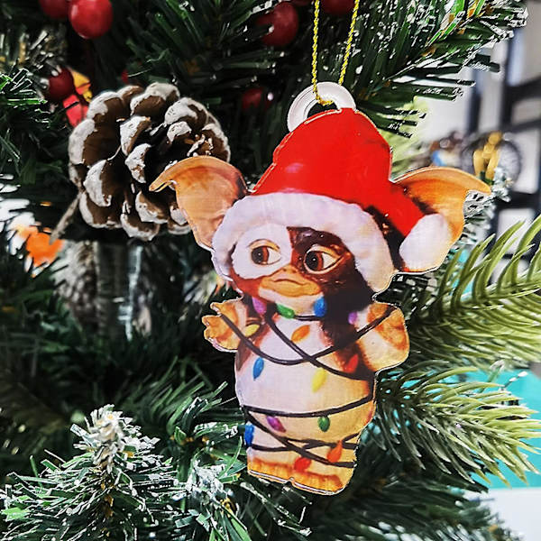 5 st Gremlins Gizmo Ljusslinga Tomteluva Hängande Julfigur Ornament Dekor