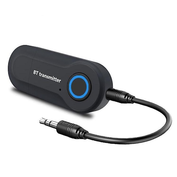 Bluetooth-lähetin 3,5 mm:n liitin äänisovitin langaton Bluetooth 4.0 stereoäänilähetinsovitin kuulokkeille TV:lle