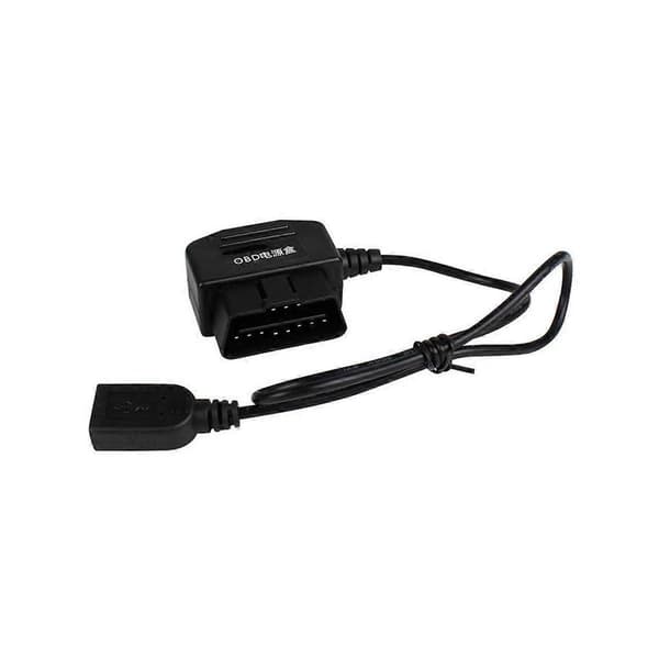 24 timer 5V 3A USB Bilopladerkabel OBD Hardwire Kit med Strømafbryder 0,5 Meter Kabel til Dash Cam Videokamera Køretøjs DVR