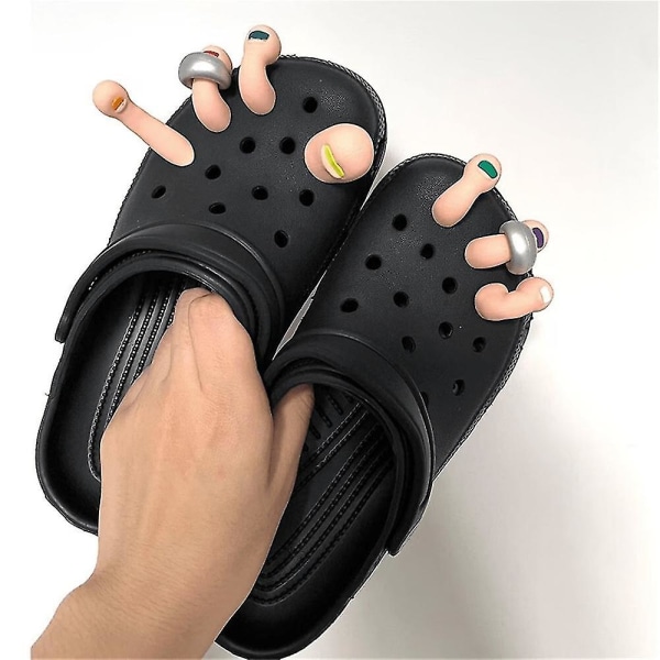 Kengänkoristeet Varpaat, Clog-koriste, Crocs-tarvikkeet, Epänormaalin muotoiset varvaskoristeet, Hauskat lahjat Skin