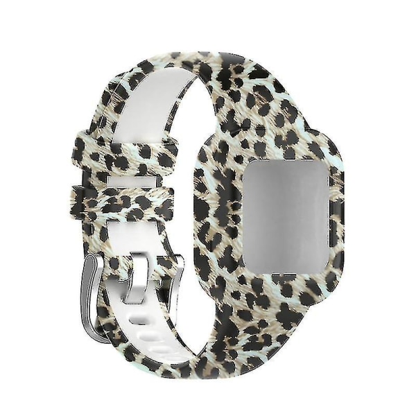 Älykellon ranneke Garminfit Jr 3/Garmin Vivofit Jr 3 silikahihnalla, kulutusta kestävä Brown Leopard