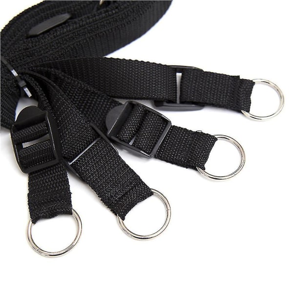 Mjuka lädermanschetter Set Justerbara remmar Kit för hand-handled-ankel