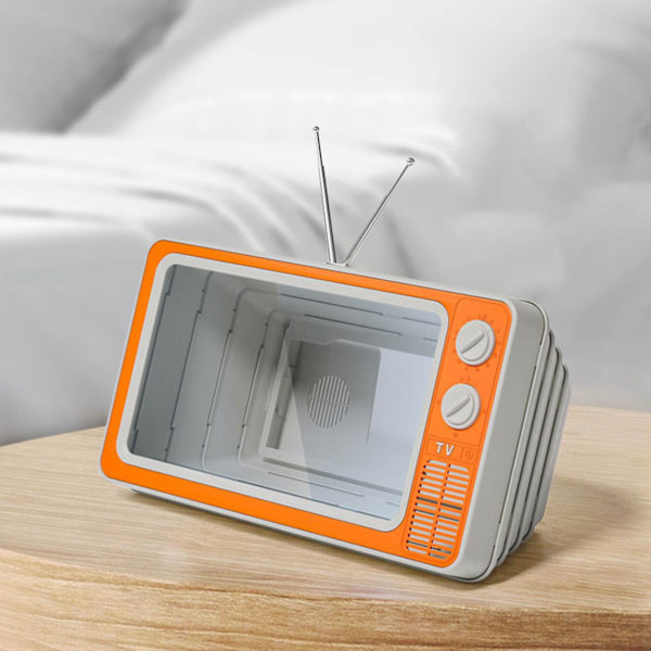 Black Friday-erbjudanden Överraskning Ny Mobiltelefonskärmförstärkare 12-tums Liten Tv Mobiltelefonskärmprojektor 3d Mobiltelefonvideo Orange