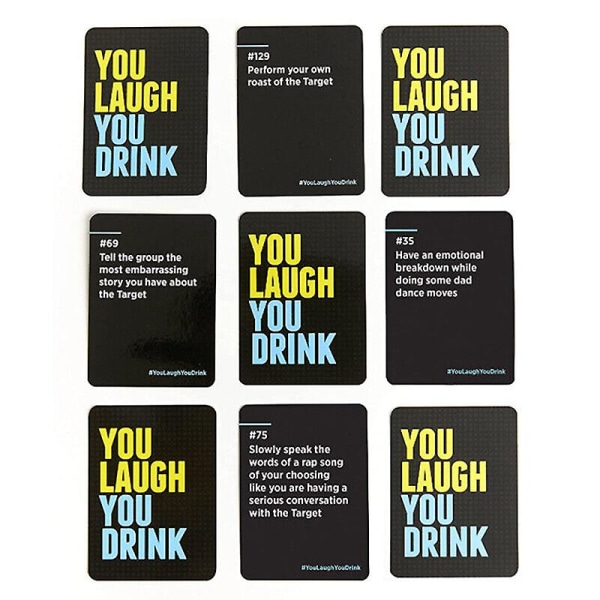 Du skrattar Du dricker Drickspelet för människor som inte kan hålla ett rakt spel -sz.10851