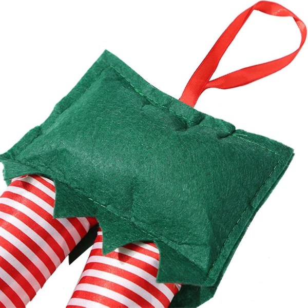 Julepynt Bilhengende tilbehør Alvebein - Morsomme plysj alvebein til juletredekor - Fyltbein til julefestutstyr
