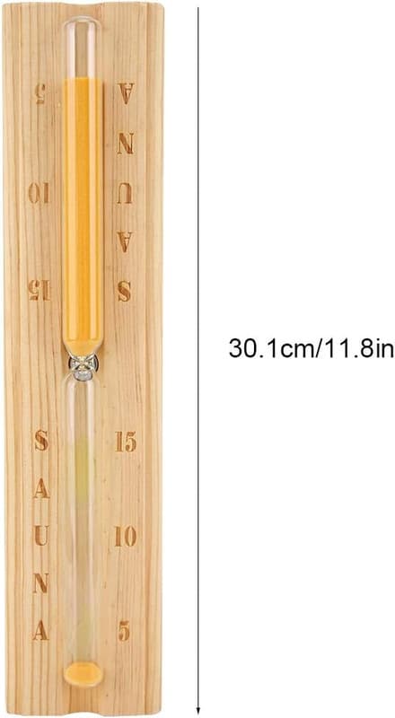 Bastutimglas 15 Minuter, Sandklocka Timer Nedräkning