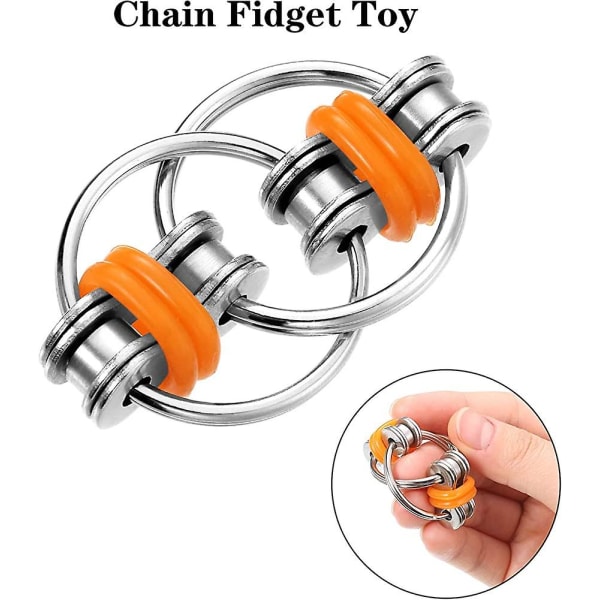 6 st Acsergery Present Flippy Chain Fidget Toy Stress Reducer Pack Acsergery Gift