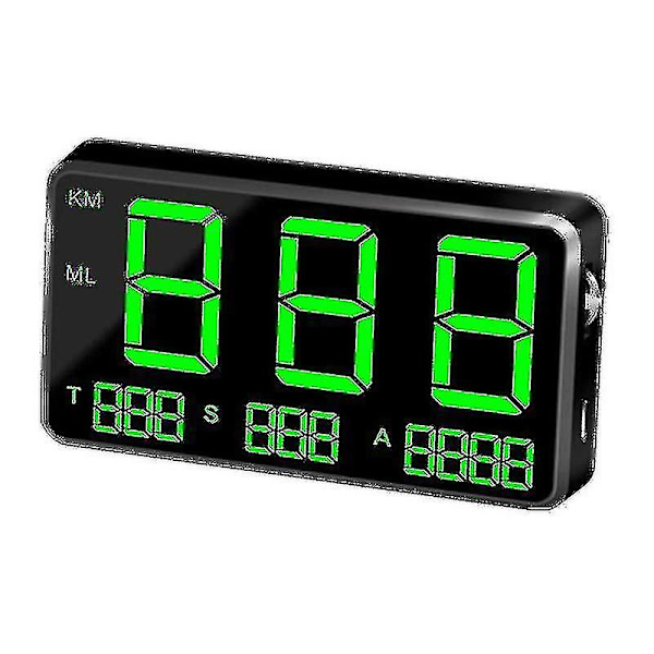 Bil GPS Speedometer Head Up Display Overspeed MPH/km/t Advarselsalarm, Bilhastighedspåmindelse