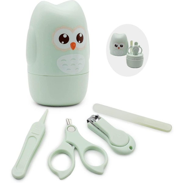 4 In 1 Baby Nail Clippers - Newborn Manicure Kit With Cute Case - Safe For Baby
